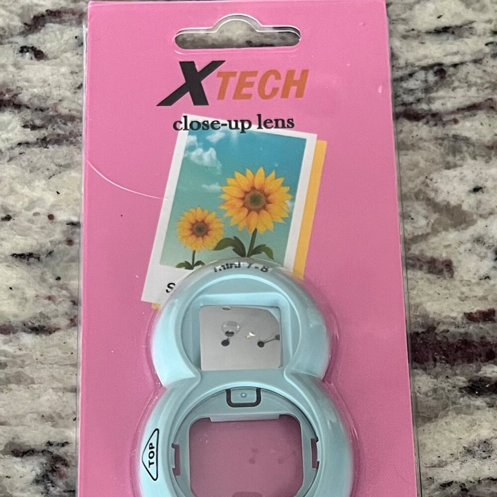 XTECH close-up lens designed for use with Fujifilm Instax Mini cameras